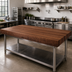 Thumbnail image #2 for Boos Block American Black Walnut Edge Grain Kitchen Countertop, 84 x 42 x 2-1/4 Inch, Varnique Finish