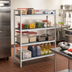 Thumbnail image #2 for Fermostock 4-Tier Stationary Starter Polymer Shelving Unit, 42