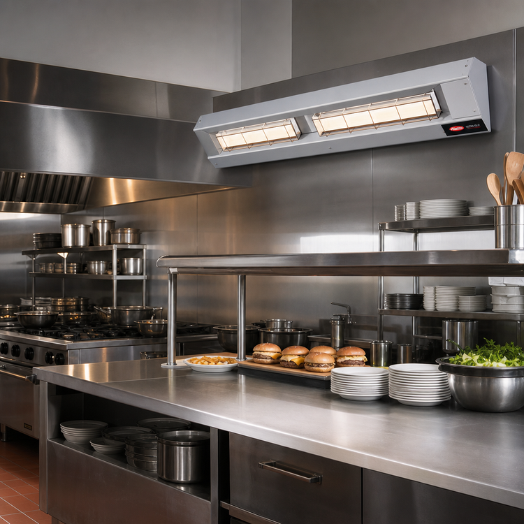 Product image #2 for Hatco Ultra-Glo 30-Inch Lighted Double Ceramic Tile Infrared Strip Heater