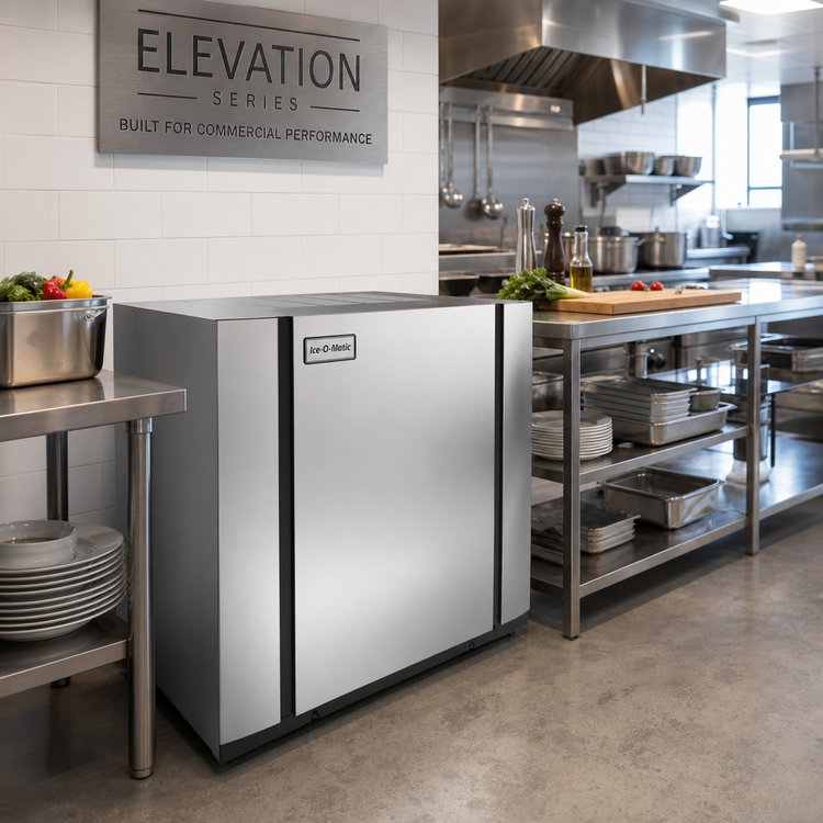 Product image #3 for Ice-O-Matic Elevation Series Modular Full Cube Ice Maker, Air-Cooled, Self-Contained, 960 lb/24 Hr, 30.25 Inch Wide