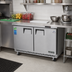 Thumbnail image #2 for Everest ETBF2 Back Mount Two-Section Undercounter/Worktop Freezer, 14 Cu. Ft., 47-1/2 Inch Wide, Stainless Steel