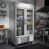 Thumbnail image #3 for Beverage-Air Horizon Series Two-Section Reach-In Freezer with Dual Glass Display Doors, 35.08 Cu. Ft., Bottom-Mounted Self-Contained Refrigeration