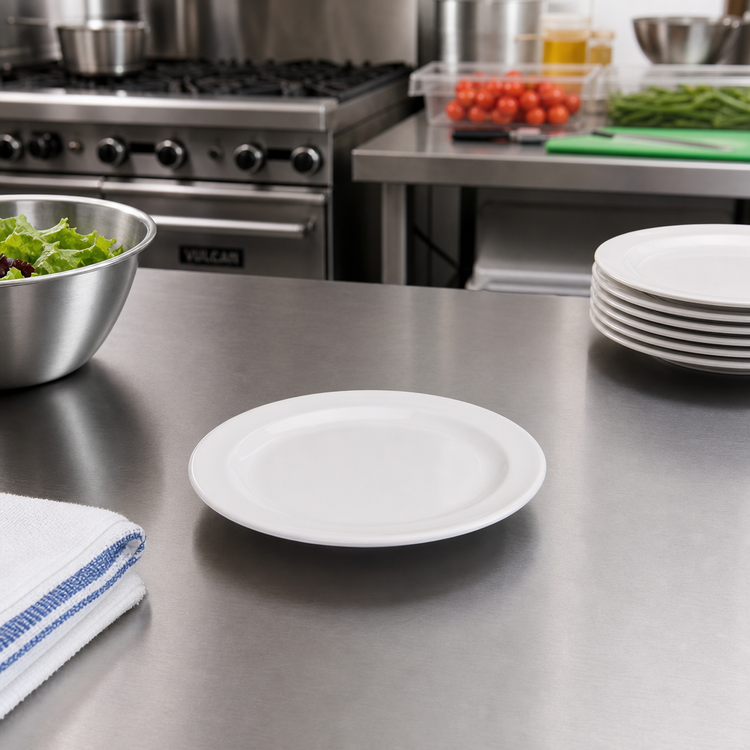 Product image #3 for Winco 5-1/2 Inch White Round Melamine Plate