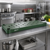 Thumbnail image #2 for Quik-Set 48 Inch x 18 Inch Louvered Solid Shelf, 14 Gauge Galvanized Steel, Green Epoxy Finish