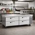 Thumbnail image #2 for True 84-Inch Wide Refrigerated Chef Base with 4 Locking Drawers, Stainless Steel