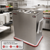 Thumbnail image #2 for Carter-Hoffmann 2-Silo Enclosed Heated Combo Plate and Base Heater, 120 Bases or 150 Plates