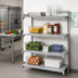 Thumbnail image #3 for Cambro Camshelving Premium 4-Tier Solid Add-On Polymer Shelving Unit, 21 x 36 x 64 Inches