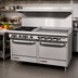 Thumbnail image #2 for Southbend S-Series 60-Inch Gas Restaurant Range with 4 Open Burners, 36-Inch Griddle, Convection Oven, and Standard Oven