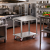 Thumbnail image #2 for Stainless Steel Two-Shelf Utility Bus Cart
