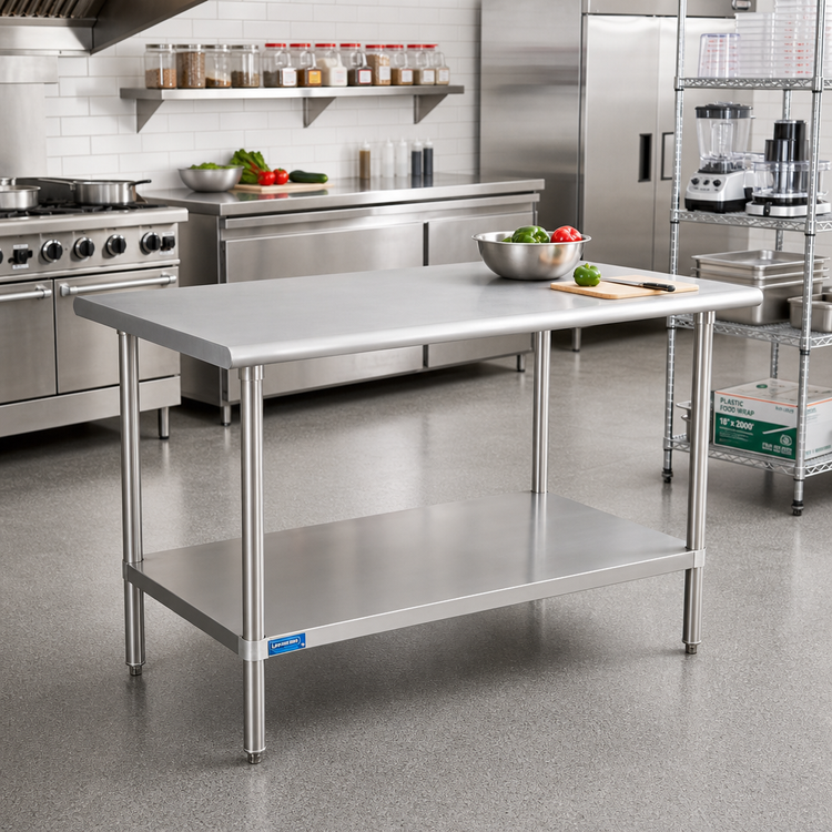 Product image #2 for 72 Inch x 24 Inch x 36-1/2 Inch Stainless Steel Work Table with Adjustable Undershelf