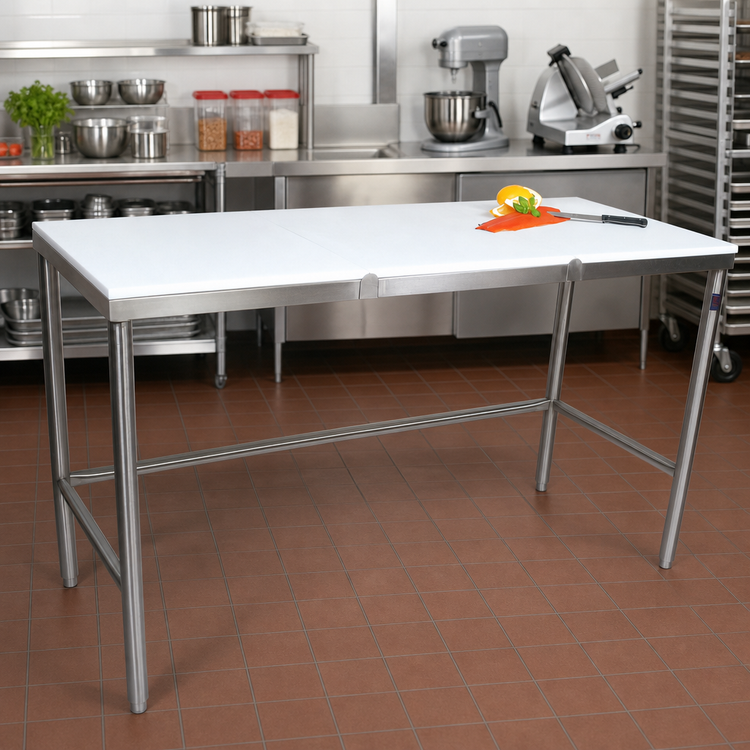 Product image #2 for John Boos TC046 72-Inch x 24-Inch Trimming Table with 3/4-Inch Reversible Poly Flat Top