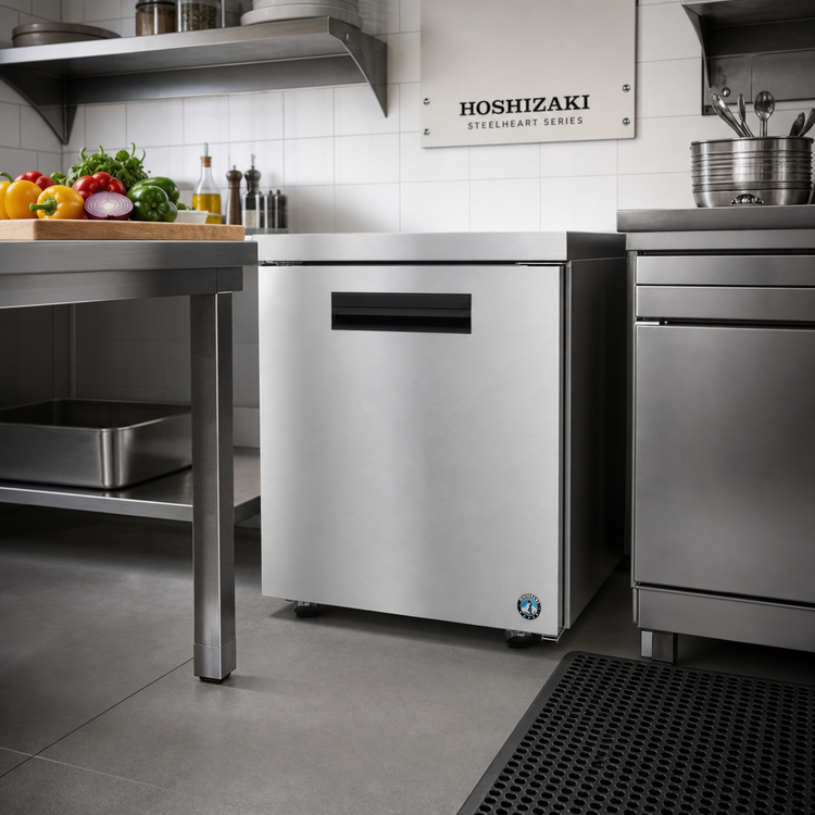 Product image #2 for Hoshizaki Steelheart 27-Inch Low Profile One-Section Undercounter Freezer, One Solid Door, R290 Refrigeration