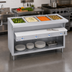 Thumbnail image #2 for Thurmaduke E-4-DLSS Electric 4-Pan Sealed Well Steamtable Unit with Cutting Board and Dish Shelf