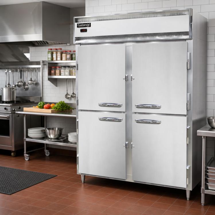 Product image #2 for Continental Refrigerator DL2WE-SA-HD Designer Line Extra-Wide Heated Holding Cabinet with Half Doors