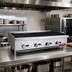 Thumbnail image #3 for General 48-Inch Countertop Gas Char-Rock Charbroiler, Natural Gas/LP Convertible