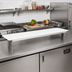 Thumbnail image #2 for Duke 60-Inch Carving Board for Steam Tables with Stainless Steel Shelf and White Poly Board