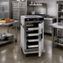 Thumbnail image #2 for Cres Cor Insulated Half-Height Mobile Heated Holding Cabinet for 8 12 x 20 Pans, 120V