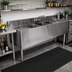 Thumbnail image #2 for CHOICE by Glastender C-TSB-96 Three-Compartment Underbar Sink Unit with Left and Right Drainboards, 96