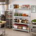 Thumbnail image #2 for Fermostock 4-Tier Stationary Starter Shelving Unit with Removable Polymer Inserts, 71