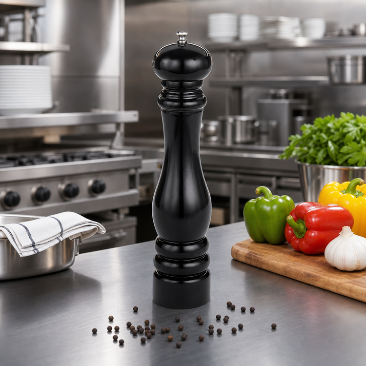 Product image #2 for American Metalcraft 12-Inch Black Wooden Pepper Mill
