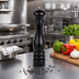 Thumbnail image #2 for American Metalcraft 12-Inch Black Wooden Pepper Mill