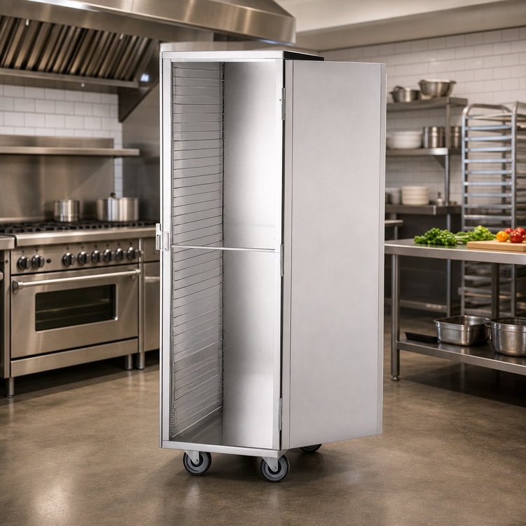 Product image #2 for Dinex DXP918 Aluminum Pan Transport Cabinet for 18 Full-Size Sheet Pans
