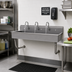 Thumbnail image #2 for Advance Tabco 60-Inch Wall-Mounted Multiwash ADA Hand Sink with 3 Gooseneck Faucets