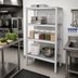 Thumbnail image #2 for Lifetime Tough 4-Shelf Tubular Aluminum Dunnage Shelving Rack, 54