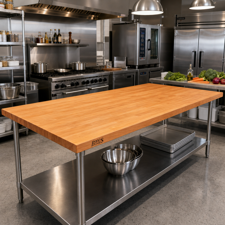 Product image #2 for Boos Block American Cherry Edge Grain Kitchen Countertop, 96 x 36 x 1-1/2 Inch, Penetrating Oil Finish