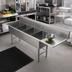 Thumbnail image #2 for John Boos Pro-Bowl 4-Compartment Stainless Steel Sink with 36-Inch Right Drainboard, 30