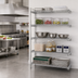 Thumbnail image #2 for EAGLEbrite 5-Tier Commercial Wire Shelving Add-On Unit, 48W x 21D x 74H, Zinc Finish