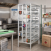 Thumbnail image #2 for Channel Manufacturing CSR-156 Heavy-Duty Aluminum First In / First Out Stationary Can Rack for 156 #10 Cans