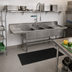 Thumbnail image #2 for Spec-Master FFN2790-3-24-14/3 Three Compartment Flush Front Stainless Steel Commercial Sink with 24 Inch Drainboards