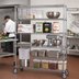 Thumbnail image #2 for Metro Super Erecta 5-Tier Stem Caster Wire Shelving Cart, 60W x 18D x 68H, Chrome Plated