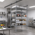 Thumbnail image #2 for Quantum 24-Inch Gray Epoxy Antimicrobial Overhead Track Shelving Intermediate Kit