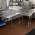 Thumbnail image #2 for Advance Tabco Korner Clean DTC-K70-108R Right-Hand L-Shaped Corner Clean Dishtable, 107 Inch, 16 Gauge 304 Stainless Steel
