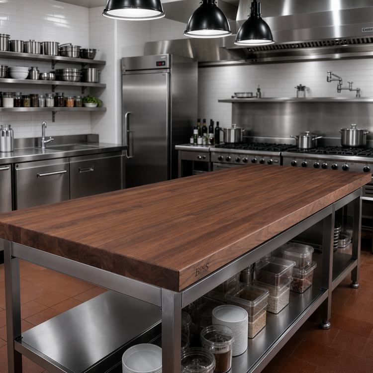Product image #2 for Boos Block American Black Walnut Edge Grain Kitchen Countertop, 120 x 32 x 3 Inches