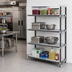 Thumbnail image #2 for Cambro Camshelving Elements XTRA Stationary Add-On Polymer Shelving Unit, 24