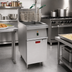 Thumbnail image #2 for Omcan 40 lb. Electric Floor Fryer, 208V, 3-Phase, 12 kW