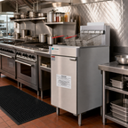 Thumbnail image #2 for Heavy-Duty Floor Model Natural Gas Deep Fryer with Basket Lifts, 70 lb., Range Match
