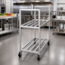 Thumbnail image #2 for Channel Manufacturing Aluminum Banquet / Utility Bus Cart with 2 Shelves, 42 x 20 x 67.5 Inches
