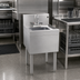 Thumbnail image #2 for Glastender Free Standing Underbar Hand Sink Unit with Deck Mount Faucet, 18 x 19 Inch Stainless Steel
