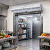 Thumbnail image #2 for Berner Commercial Low Profile 8 Ambient Air Curtain, 96 Inch, Unheated, 2 x 1/5 HP