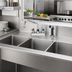 Thumbnail image #2 for Advance Tabco Deck-Mounted Manual Faucet with 4-Inch Centers, Swing Spout, and Melt-Down Spray Nozzle
