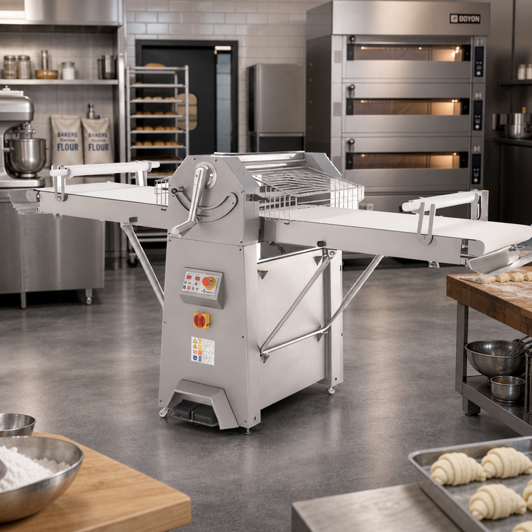 Product image #3 for Doyon LMA630 Reversible Floor Model Dough Sheeter with 20 Speeds and 30 lb Capacity