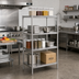 Thumbnail image #2 for John Boos Stainless Steel Dry Storage Shelving Unit with 4 Adjustable Shelves, 30 x 18 x 72 Inches