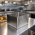Thumbnail image #2 for 20 Inch x 20 Inch x 12 Inch Single Compartment 16-Gauge Weld-In Stainless Steel Sink
