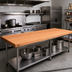 Thumbnail image #2 for Boos Block American Cherry Edge Grain Kitchen Countertop, 120 x 48 x 2-1/4 Inches, Varnique Finish
