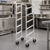 Thumbnail image #2 for Full-Height Open-Side Aluminum Lug Cart with Slides, 4-Lug Capacity