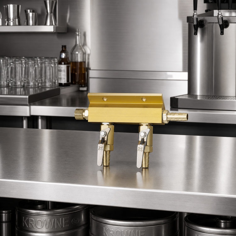 Product image #2 for Krowne 2-Way Beer Dispenser Manifold